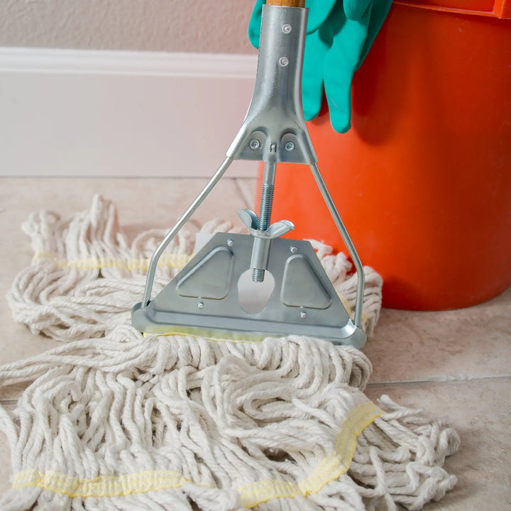 Carlisle 4034000 60" Wood Handle Janitor Mopstick Carlisle