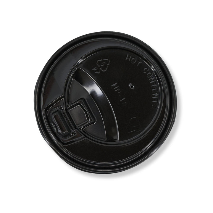 Black Sip Through Lid for 10 - 12 oz Cup