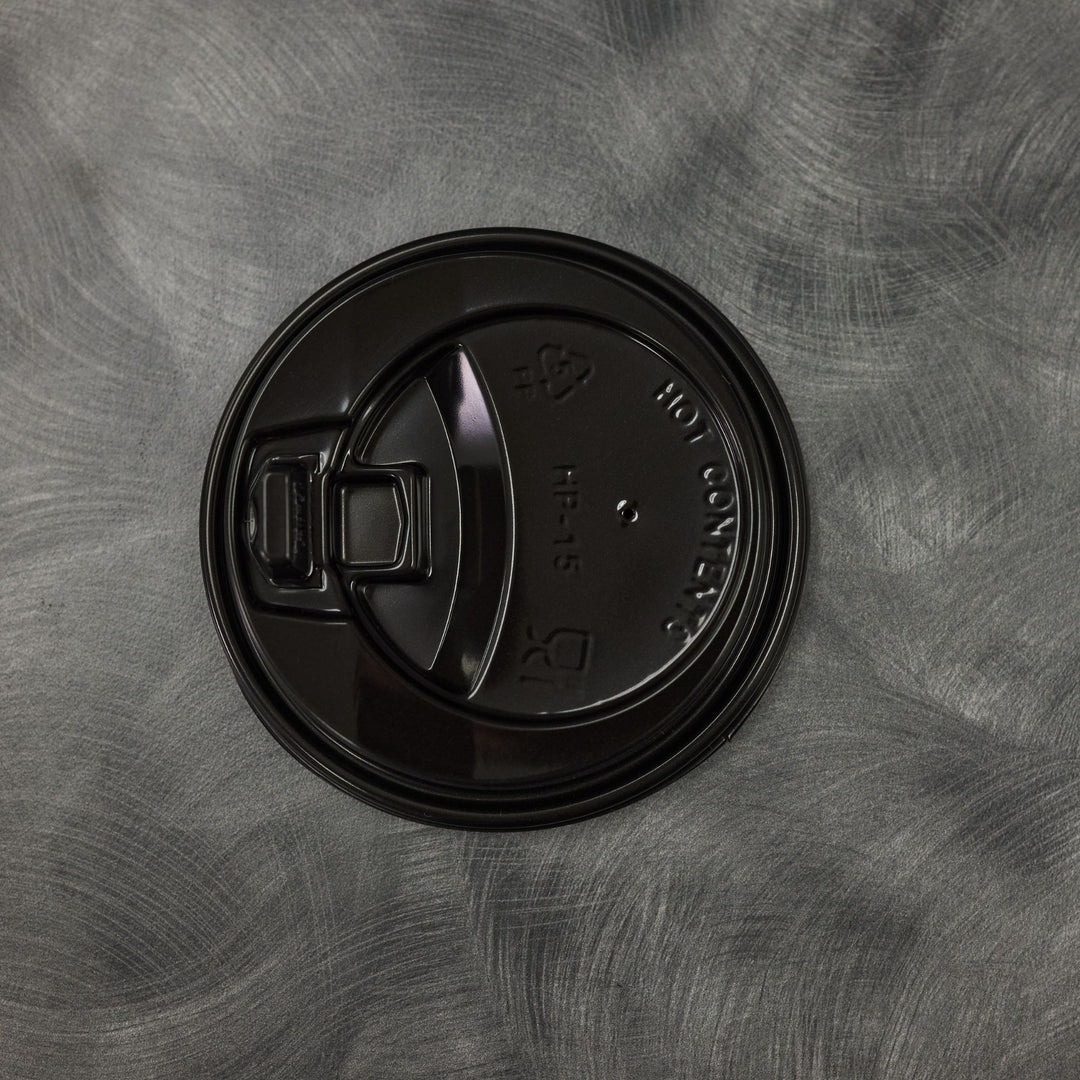 Black Sip Through Lid for 10 - 12 oz Cup