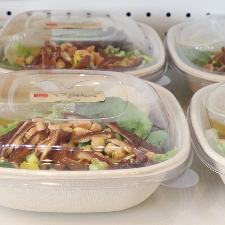 World Centric BQL-SC-24 24-48 oz Square Lid for Square Fiber Bowl World Centric