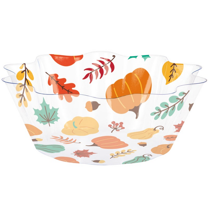 Creative Converting Plastic Fall Fluted Bowl 8" (371509) Creative Converting