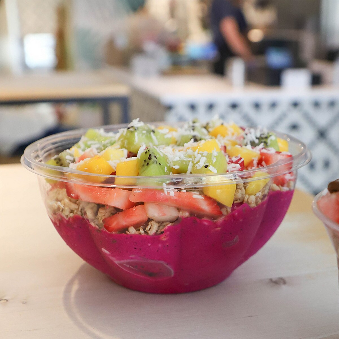 World Centric SB-CS-32 32 oz Clear 6.7" Salad Bowl