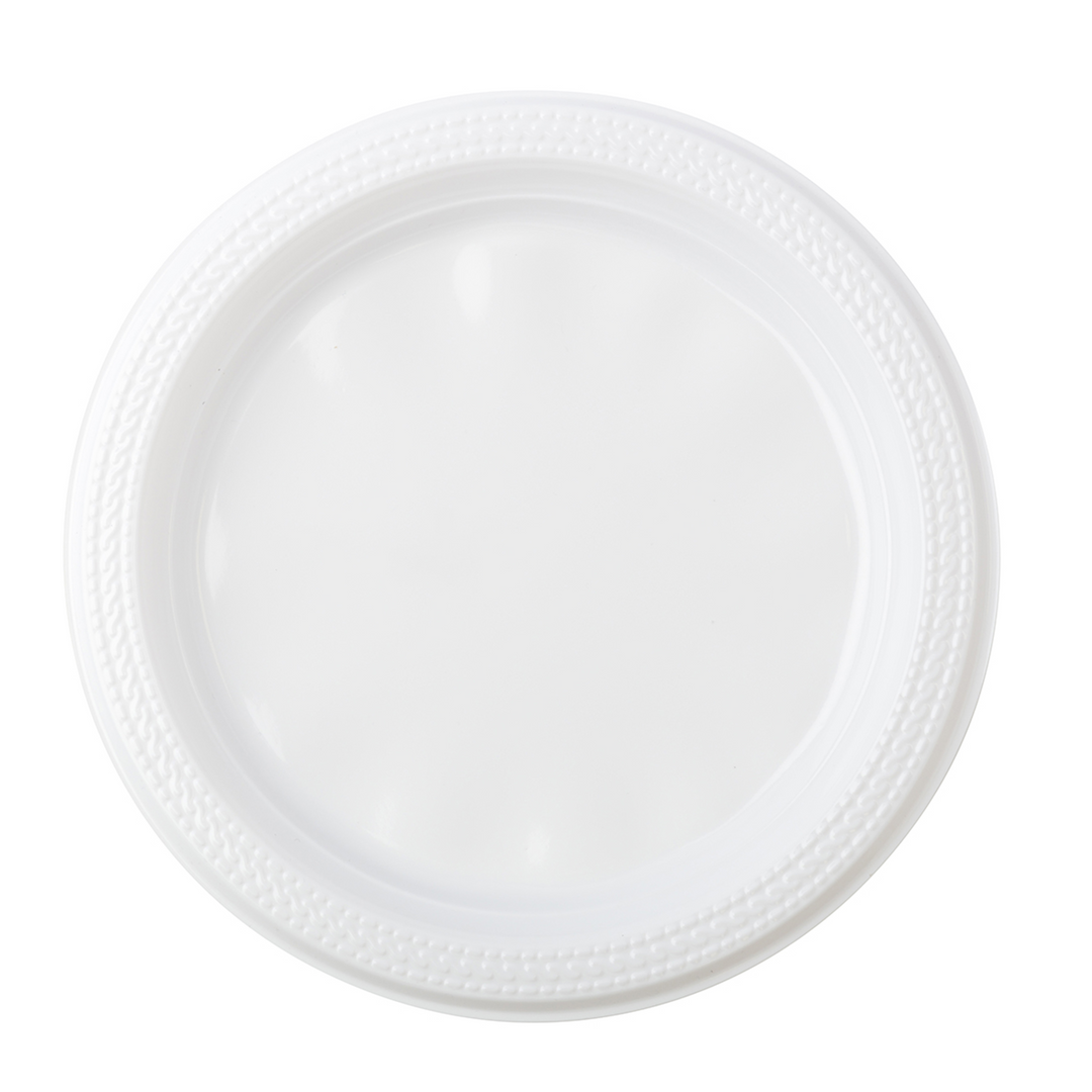 Fineline Settings ReForm Takeout 17RP07PP.WH 7" Round White Plate