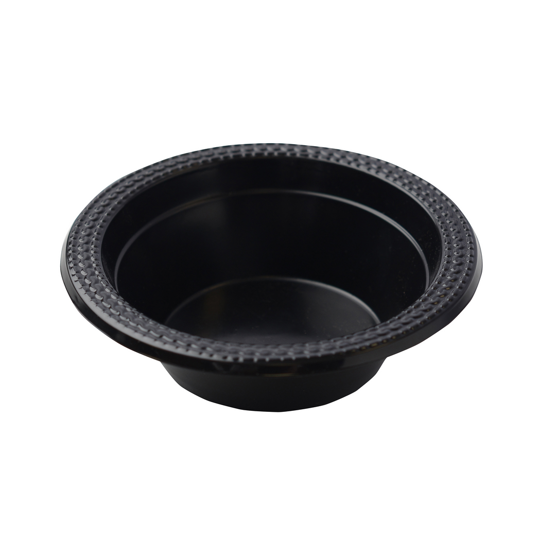 Fineline Settings ReForm Takeout 17RB12PP.BK 12 oz Round Black Bowl