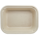 World Centric TR-SC-60-LFP Compostable Plant Fiber 60 oz Food Container 10" x 7.5" x 2.5"