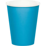 Creative Converting 9 oz Turquoise Disposable Paper Cups