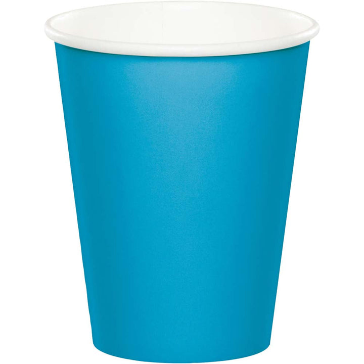 Creative Converting 9 oz Turquoise Disposable Paper Cups Creative Converting