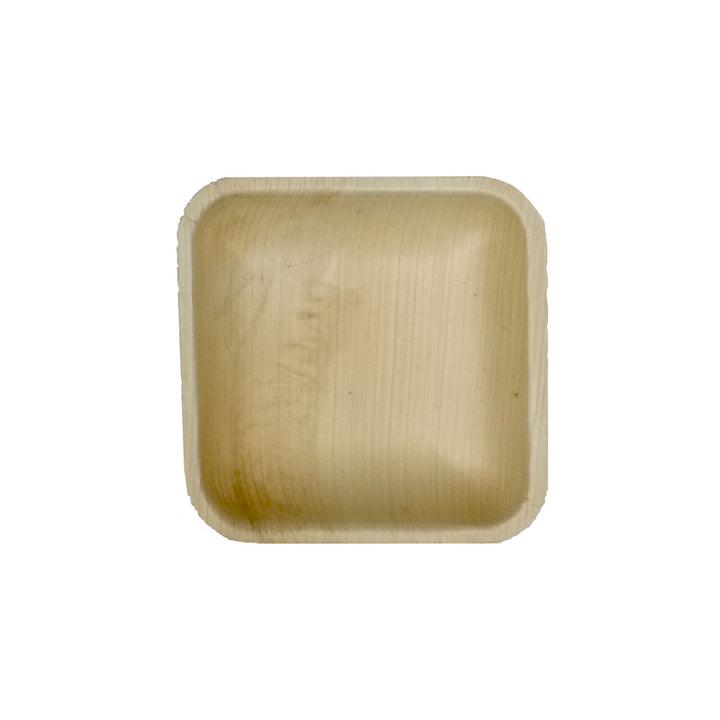 PacknWood 210APA1111 4.3" Square Palm Leaf Plate