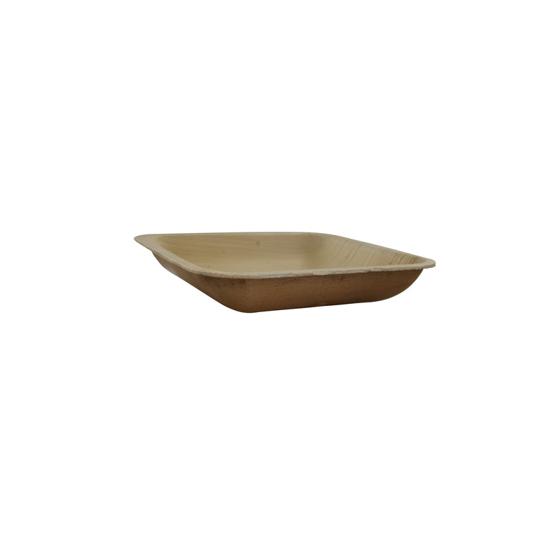 PacknWood 210APA1111 4.3" Square Palm Leaf Plate