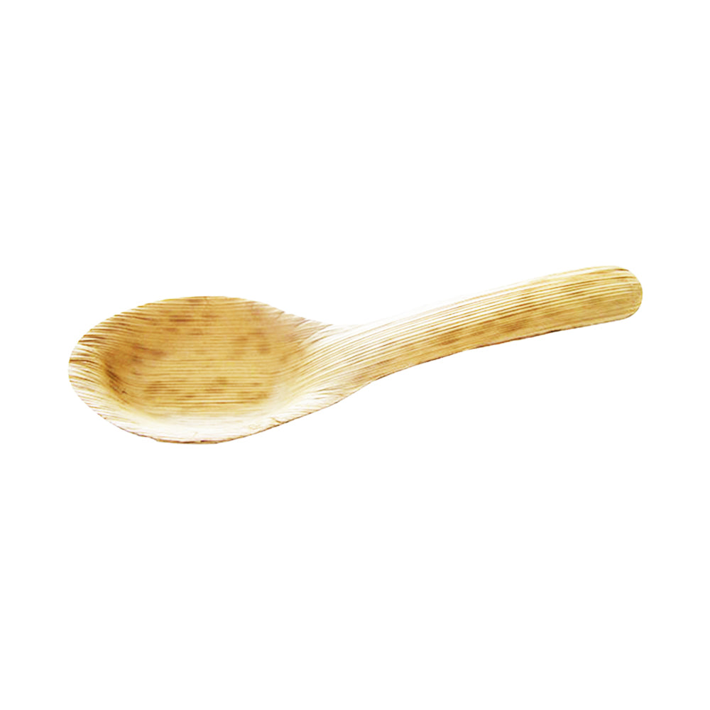 PacknWood 210BBOUSPO5 5" Bamboo Leaf  .3 oz Tasting Spoon