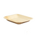 PacknWood 210BBA1717 6" Square Palm Leaf Plate with Rounded Corners