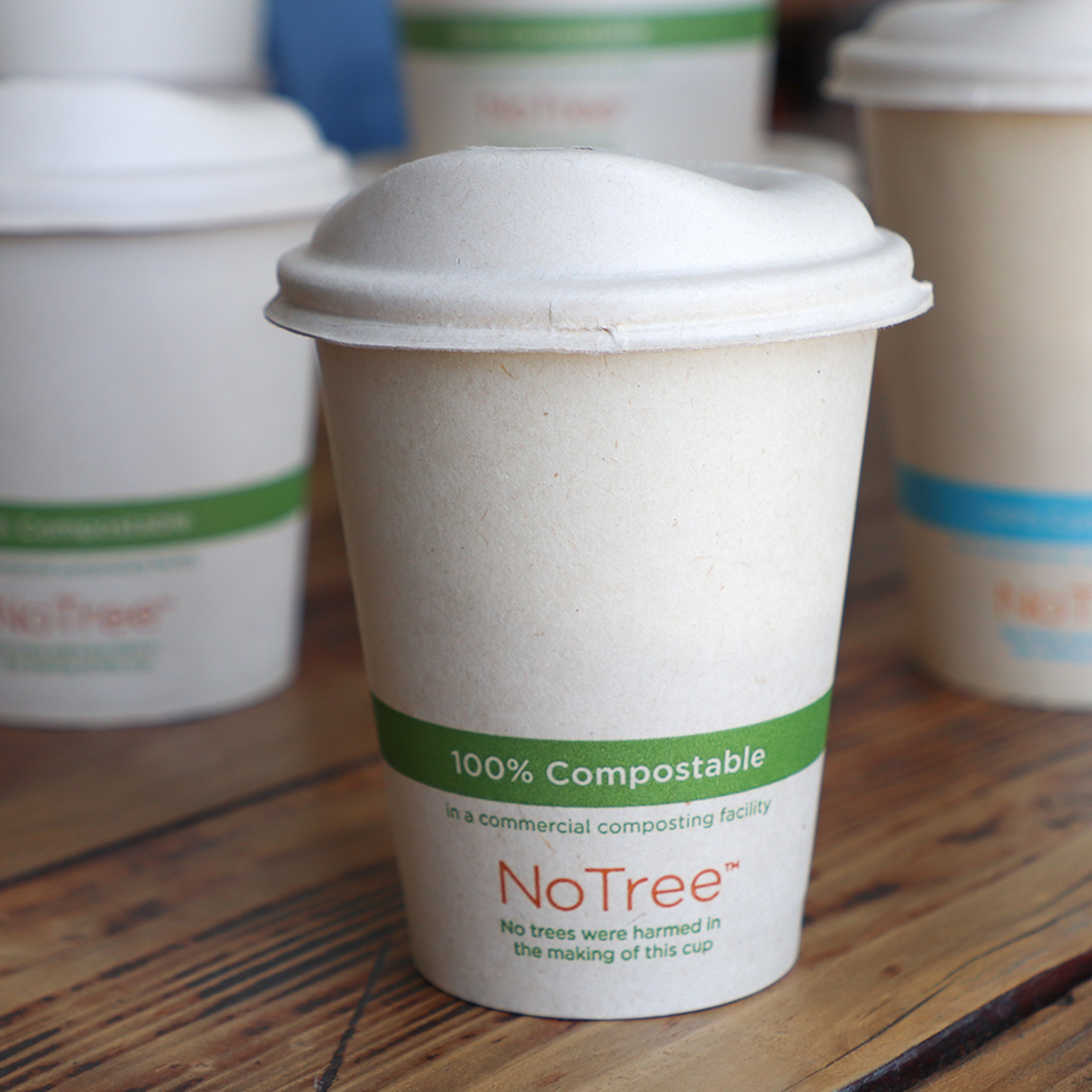 World Centric CU-SU-8 NoTree 8 oz Paper Hot Cup