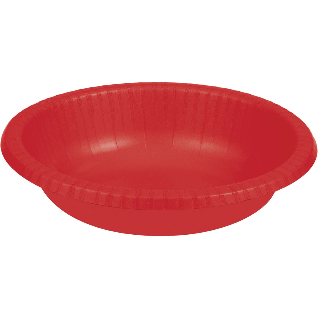 Creative Converting 173548 20 oz Classic Red Paper Bowl Creative Converting
