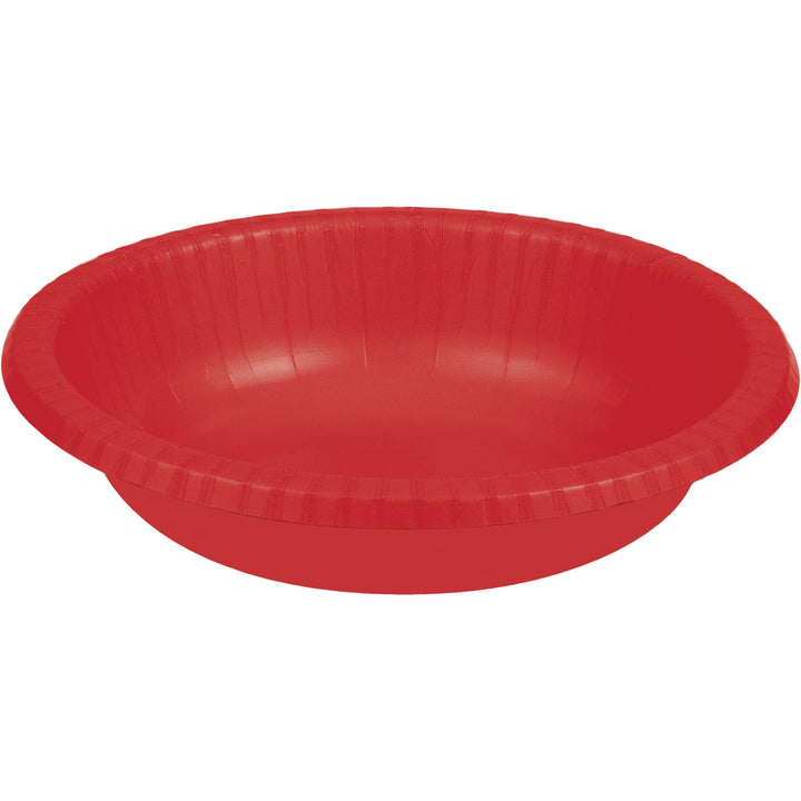 Creative Converting 173548 20 oz Classic Red Paper Bowl