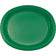 Creative Converting 10" X 12" Emerald Green Oval Paper Platter