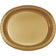 Creative Converting 411304 Glittering Gold Oval Paper Platter