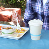 World Centric CUL-FB-12NS-LF 12-22 oz Fiber Lid for Paper Cold Cups