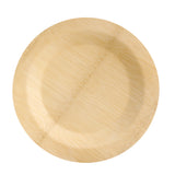 PacknWood 9 Inch Round Bamboo Veneer Plate
