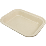 World Centric TR-SC-U10-LFS Compostable Plant Fiber 36 oz Food Container 10" x 7.5" x 1.5"