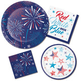 Creative Converting 13" X 13" Patriotic Party Beverage Napkins