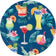 Creative Converting 7" Round Summer Breeze Paper Plates