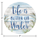 Creative Converting 7" Round Seaside Summer Paper Plates