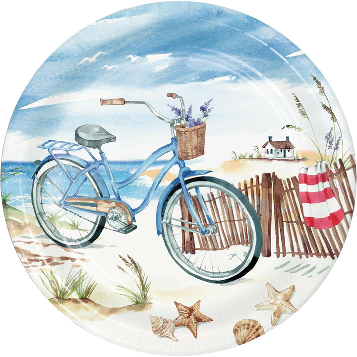 Creative Converting 9" Round Seaside Summer Paper Plates Creative Converting