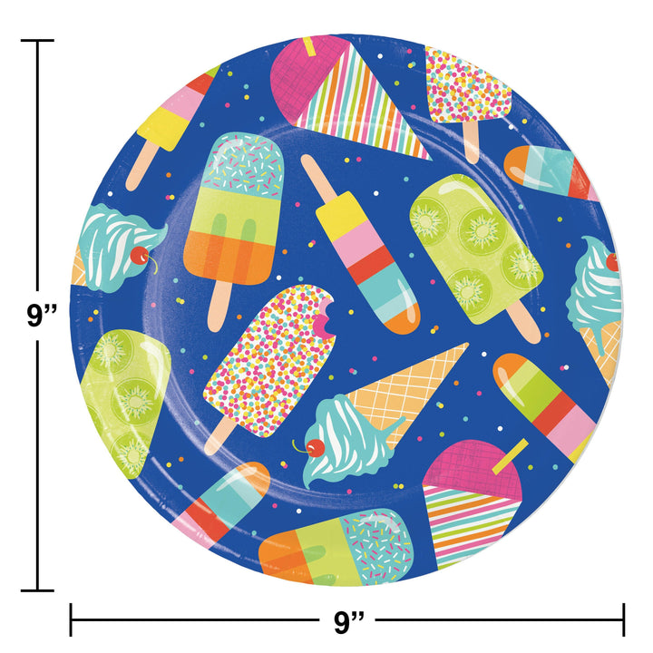 Creative Converting 9" Round Summer Sweets Paper Plates Creative Converting