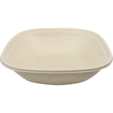 World Centric BQ-SC-48-LFS Compostable Plant Fiber 48 oz Food Container 8.3" Square