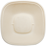 World Centric BQ-SC-48-LFS Compostable Plant Fiber 48 oz Food Container 8.3" Square