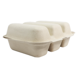 World Centric TO-SC-T3-LFS  3 Compartment Fiber Taco Box 8" x 7" x 3"