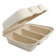 World Centric TO-SC-T3-LFS  3 Compartment Fiber Taco Box 8" x 7" x 3"