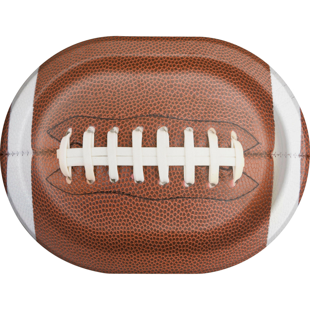 Creative Converting 372588 9.5" x 12 Touchdown Time Oval Racetrack Platters Creative Converting
