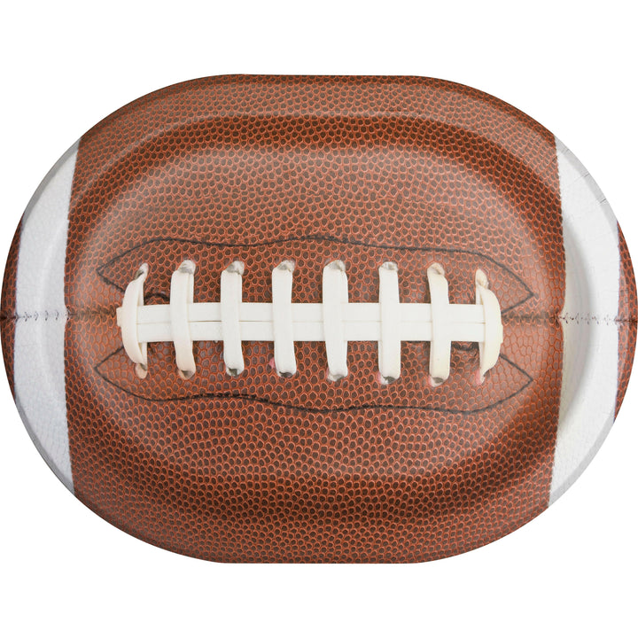 Creative Converting 372588 9.5" x 12 Touchdown Time Oval Racetrack Platters Creative Converting