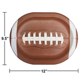 Creative Converting 372588 9.5" x 12 Touchdown Time Oval Racetrack Platters