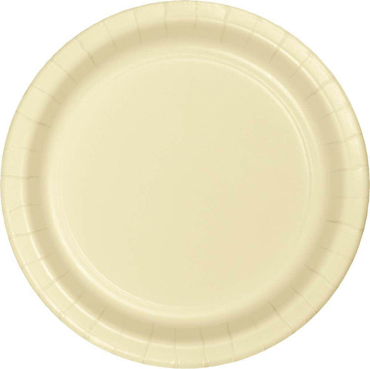 Creative Converting 9" Round Ivory Paper Plates Creative Converting