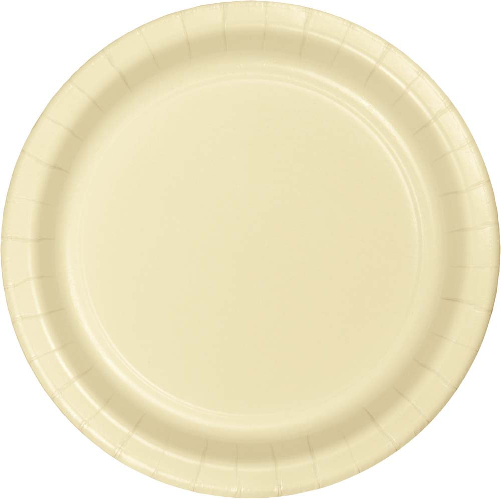 Creative Converting 9" Round Ivory Paper Plates