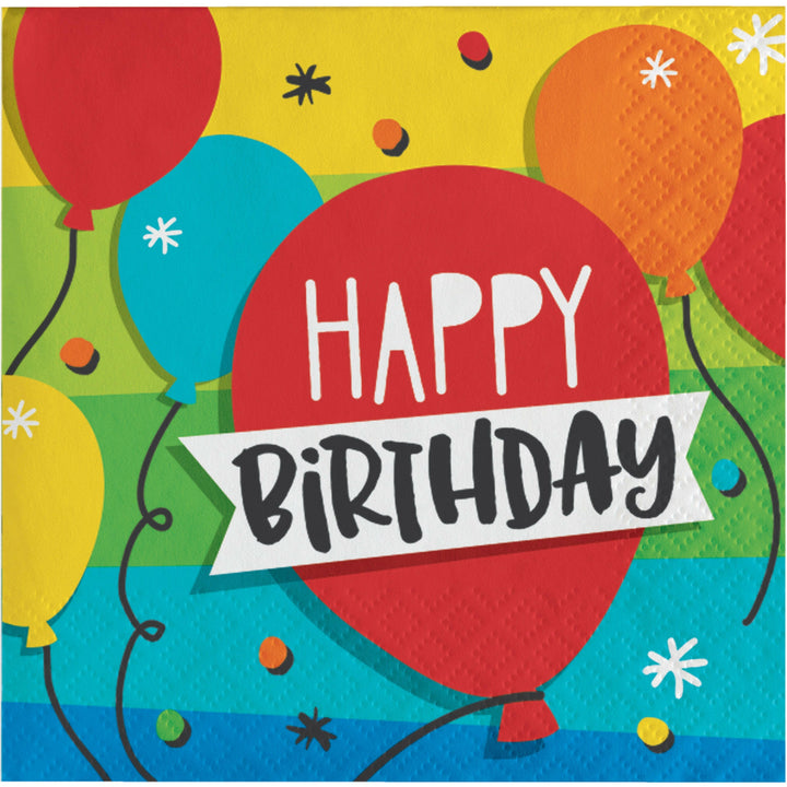 Creative Converting 332462 10" X 10" Hoppin Birthday Cake Napkins Creative Converting