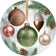 Creative Converting 9" Round Dazzling Ornaments Paper Plates