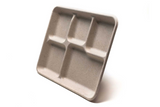 Greenwave OV-T023 Ovation 5 Compartment Compostable School Tray