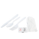 Berk 1191241 Heavy Weight White Knife/Fork/Teaspoon/Napkin/Salt/Pepper Polystyrene Kit 250/Case
