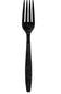 Heavyweight Black Polystyrene Fork 1000/Case