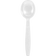 Heavyweight White Polystyrene Soup Spoons 1000/Case