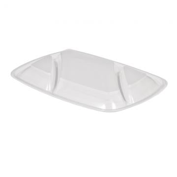 Sabert 52173B150N Dome Lid for 35 oz Three Compartment Rectangle Containers