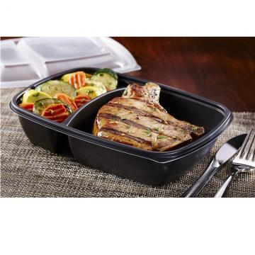 Sabert 78229B300N Black 18 oz and 12 oz 2 Compartment Bottom 300/Case Sabert