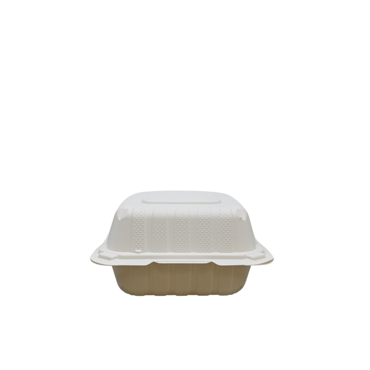 ITI TG-PM-66 6" x 6" White Plastic Hinged Container