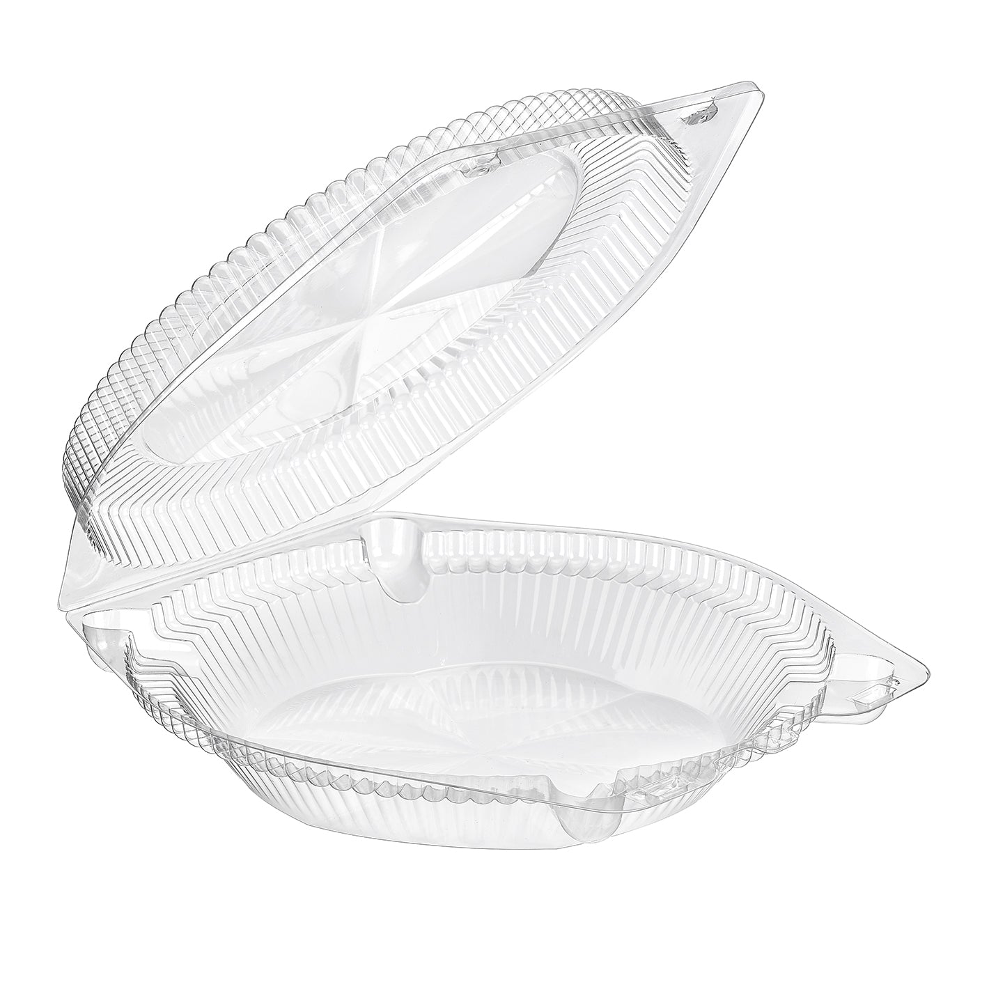 Inline Plastics SLP110 SureLock 10" Round Shallow Hinged Pie Container
