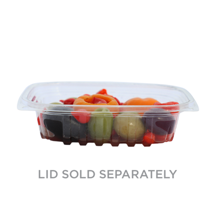World Centric RD-CS-8 8 oz PLA Rectangular Deli Container - Bottom Only World Centric