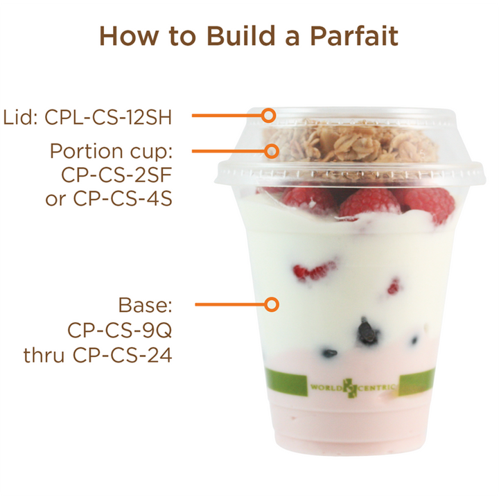 World Centric CP-CS-2SF 2 oz Flat Clear PLA Portion Cup World Centric