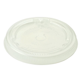 World Centric CUL-CS-12F PLA Lid for 12-22 oz Paper Cold Cups